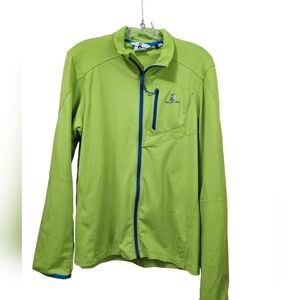 Salomon Green Full Zip Long Sleeve Womens Jacket